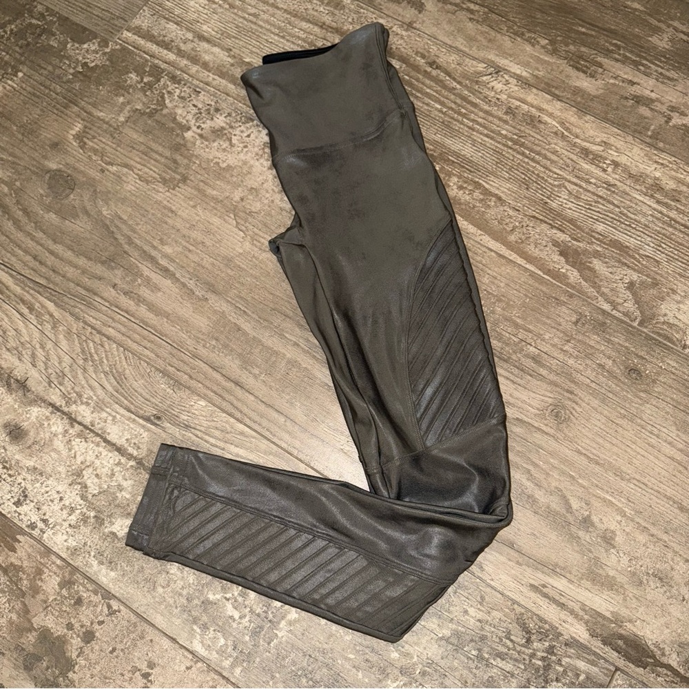 SPANX Faux Leather Moto Leggings